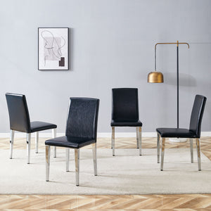 Simple And Versatile Dining Chairs With Metal Legs
