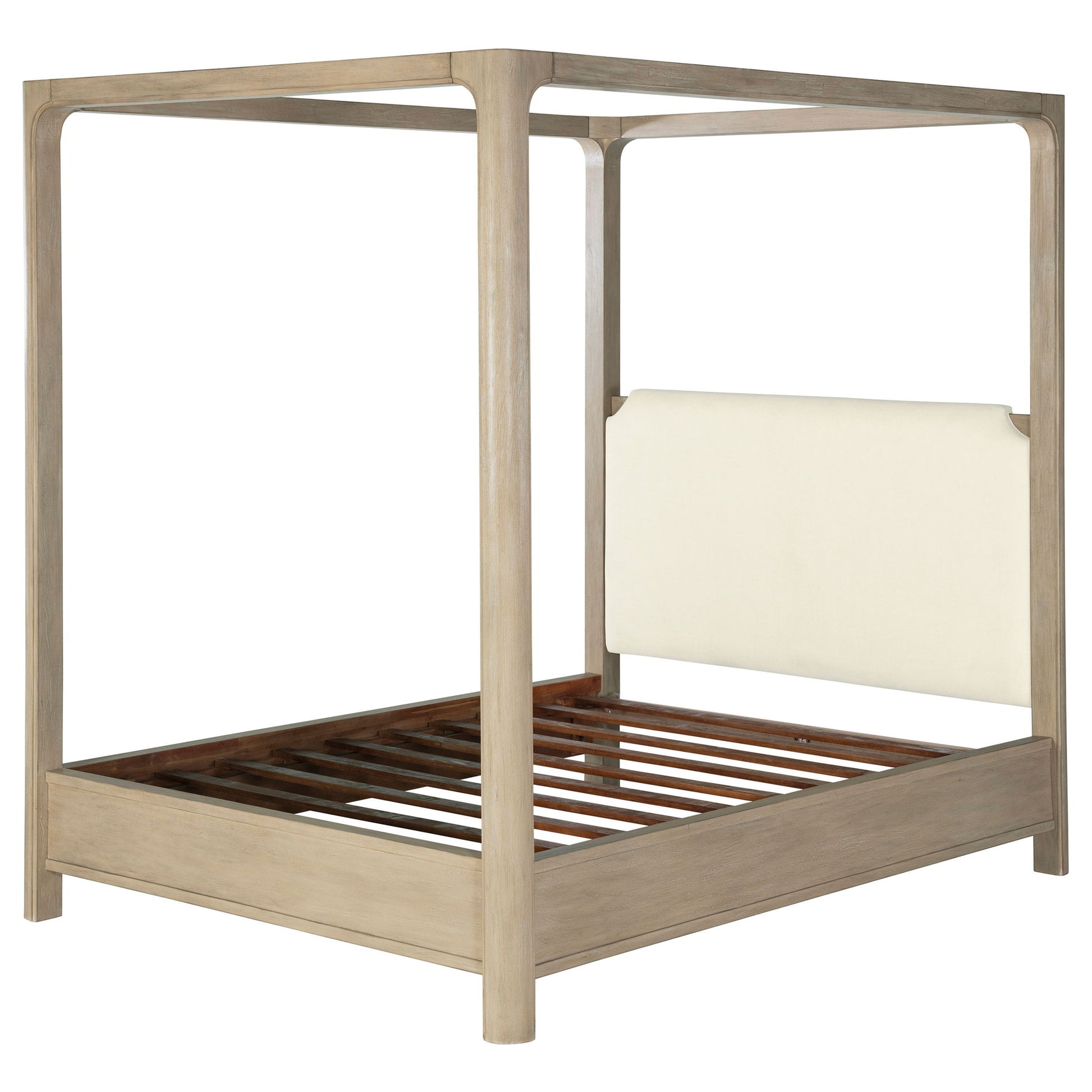 Flores - Eastern King Canopy Bed - Mango Color