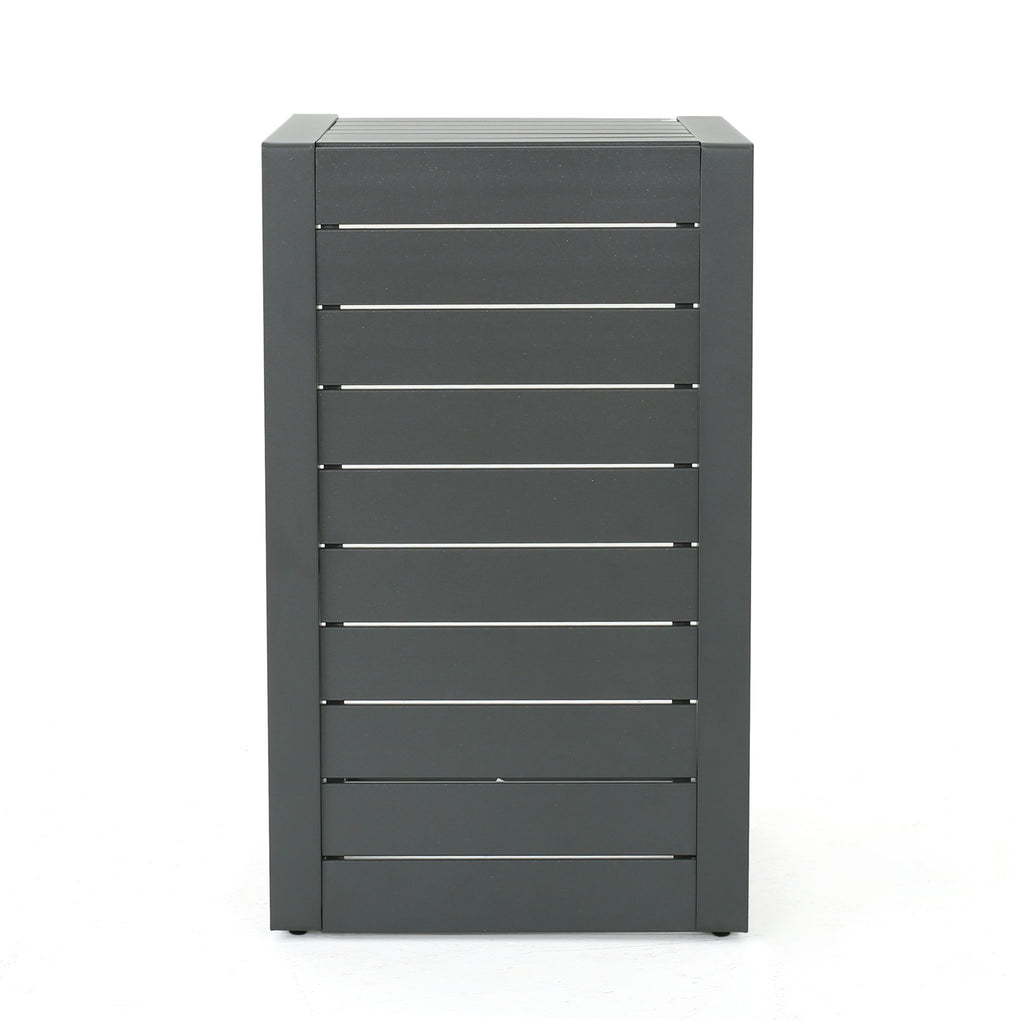 Aluminum Outdoor C - Shaped Side Table For Patio