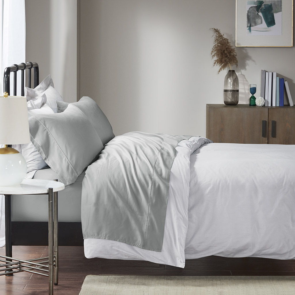 1500 Thread Count - California King Sheet Set Cotton - Gray