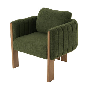 Upholstered Dining Chair With Vertical Channel Tufting