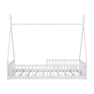 House Shaped Design Bed With Fence