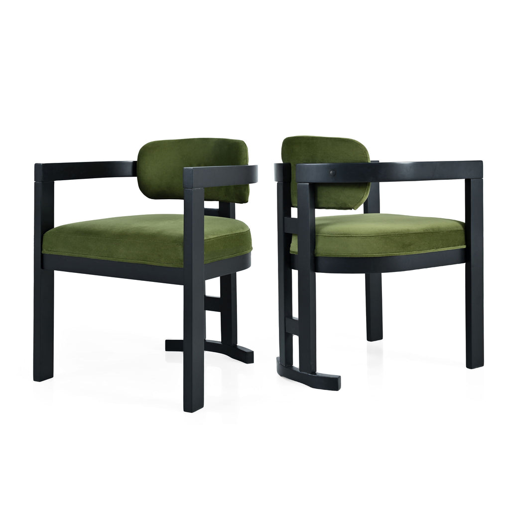 Stylish Indoor Upholstered Wood Dining Chair (Set of 2)