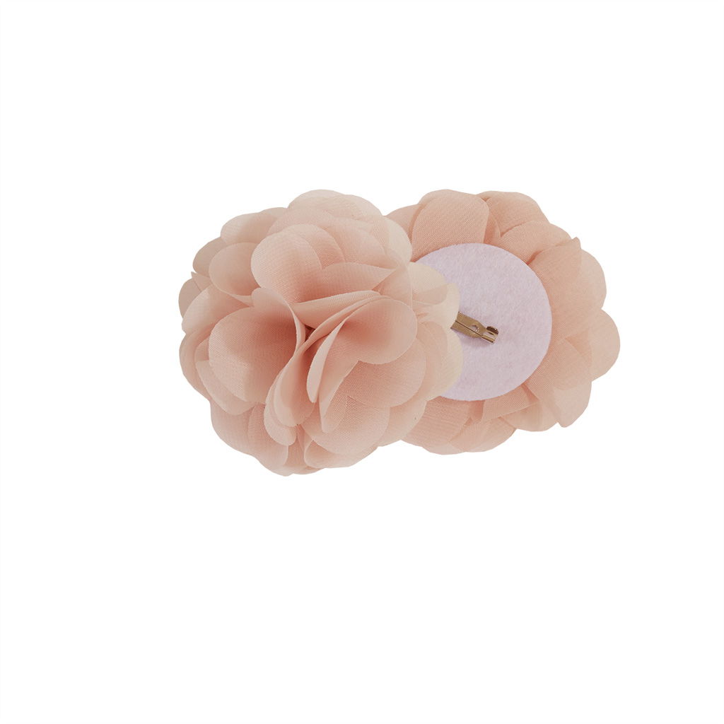 Rosette - 95" Floral Embellished Cuff Tab Top Solid Window Panel - Blush