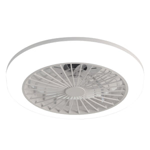 Bladeless Ceiling Fan With Light And Remote Control - White