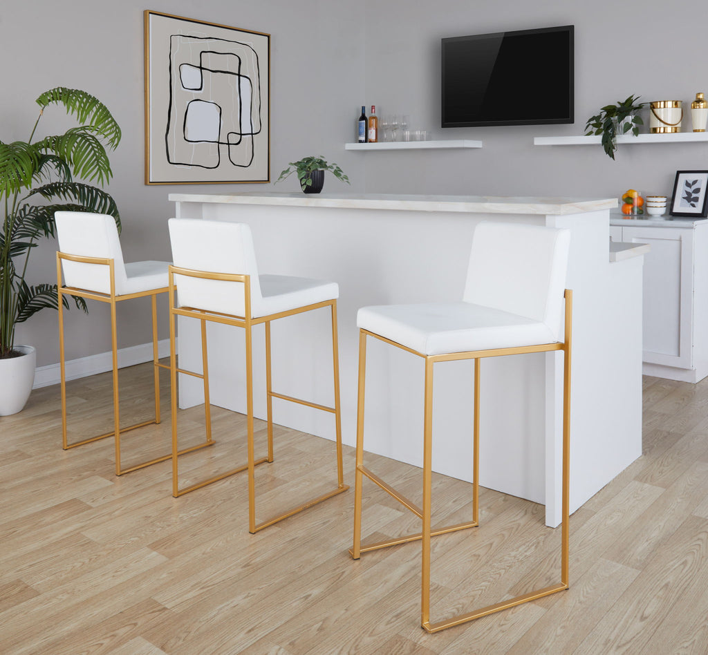 Fuji - Contemporary Design High Back Barstool