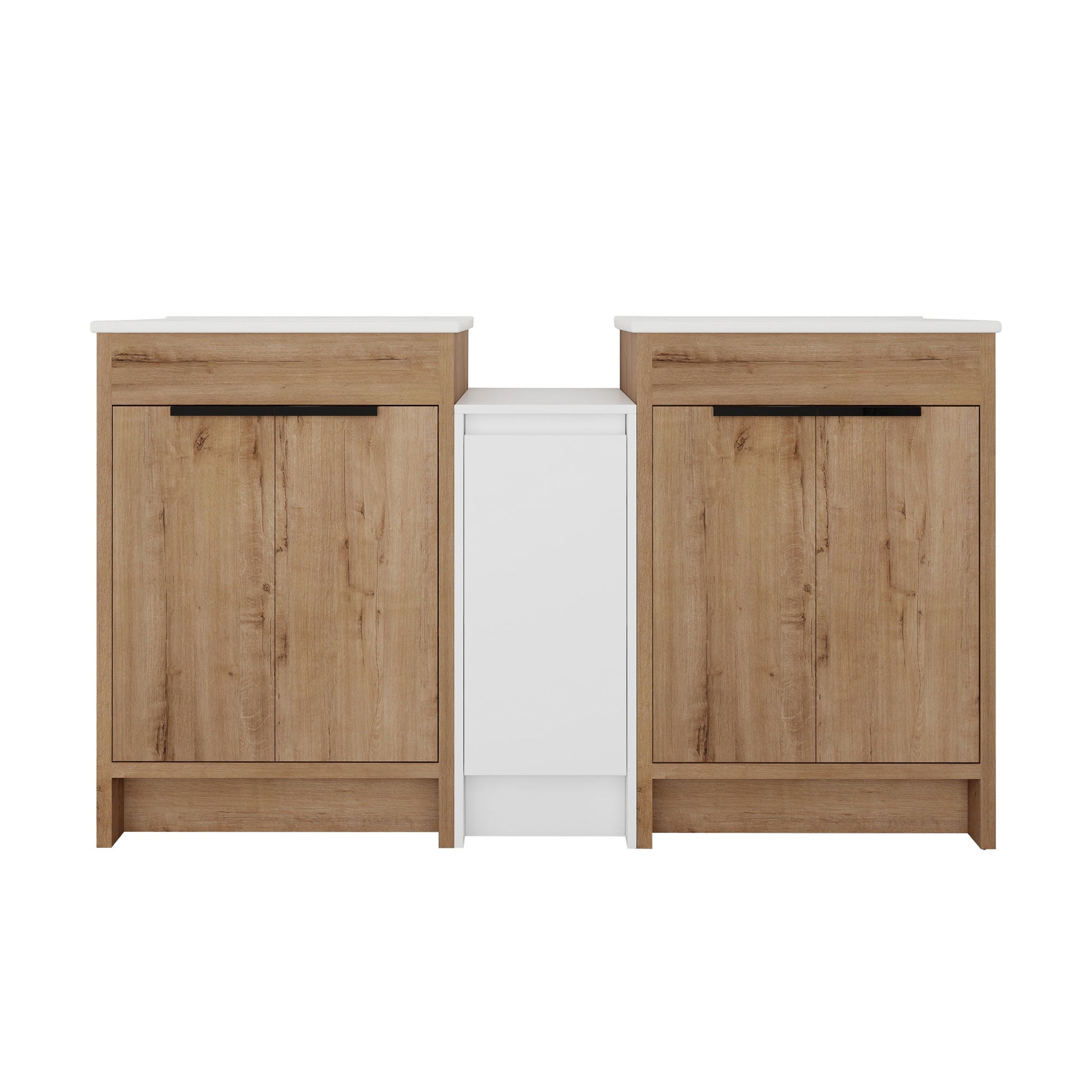 Freestanding Bathroom Vanity & Sink, Storage Cabinets, Soft Closing Doors