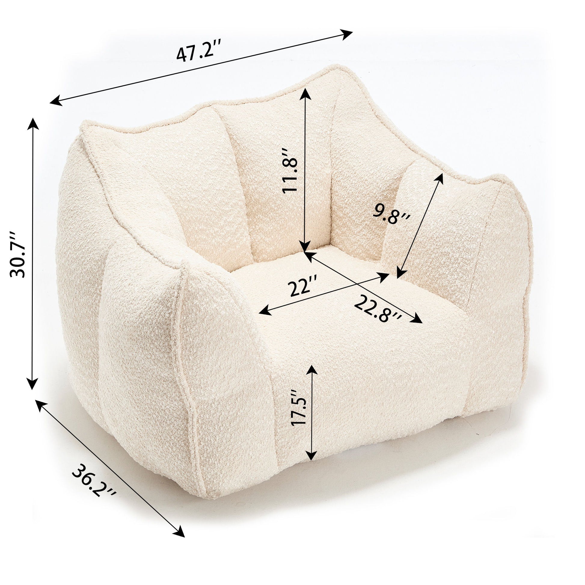 Comfortable Chenille Sofa Chairs With Highly Resilient Foam For Living Rooms And Bedrooms
