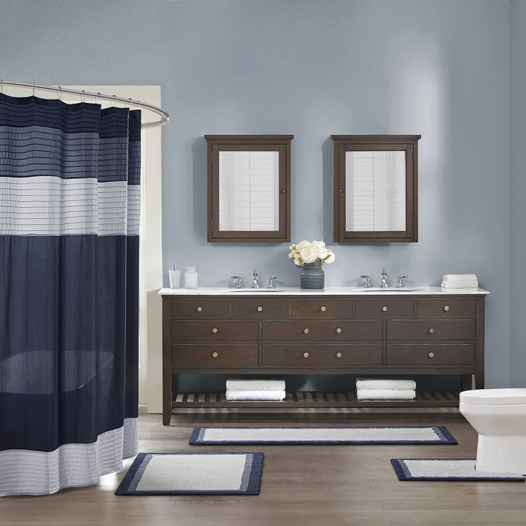 Amherst - 24" x 60" Tufted Bath Rug - Navy