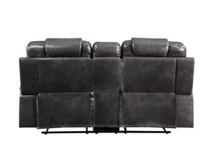 Braylon - Recliner Loveseat With Cupholder Console - Brown