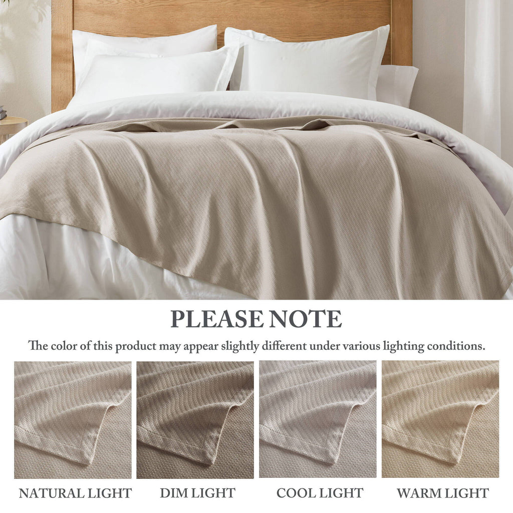 Liquid - Twin Blanket - Beige
