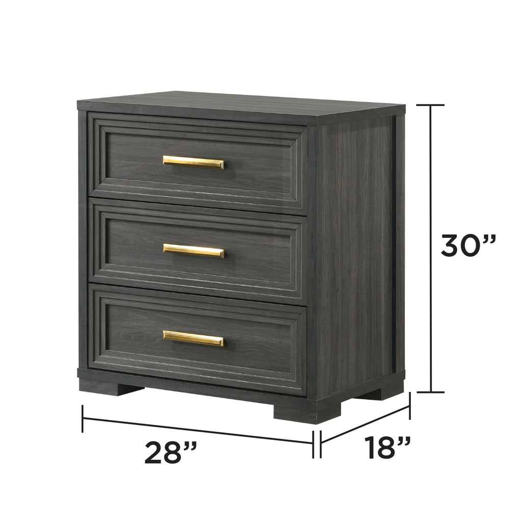 Colorado - Nightstand - Charcoal