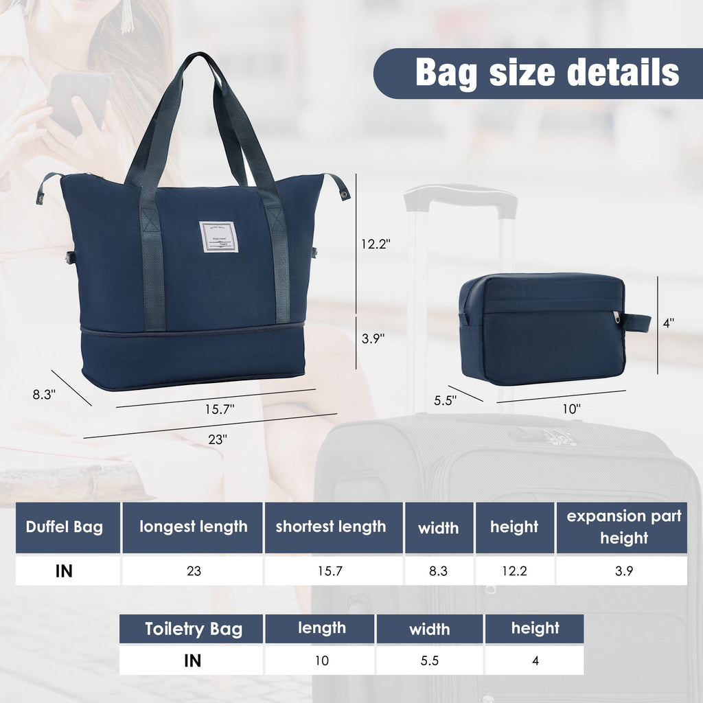 Softside Luggage Expandable Set & Duffel Bag Upright Spinner