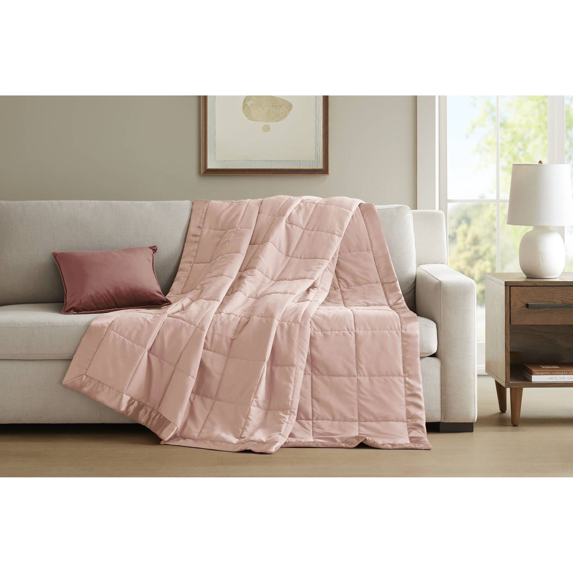 Windom - All Season Hypoallergenic Twin Blanket With 3M Scotchgard - Blush