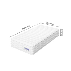 Snooze Mattress Company Crest - 8" Tight Top Medium Firm Independently Encased Pocket Coil Mattress