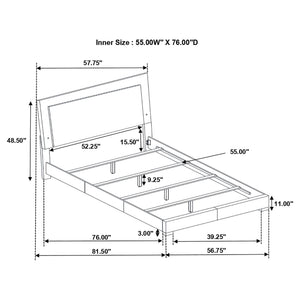 Dulcey - Bedroom Set With LED Lighting