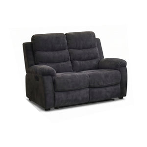 2 Seat Manual Recliner Loveseat With 150° Deep Recline, For Small Living Spaces - Dark Gray