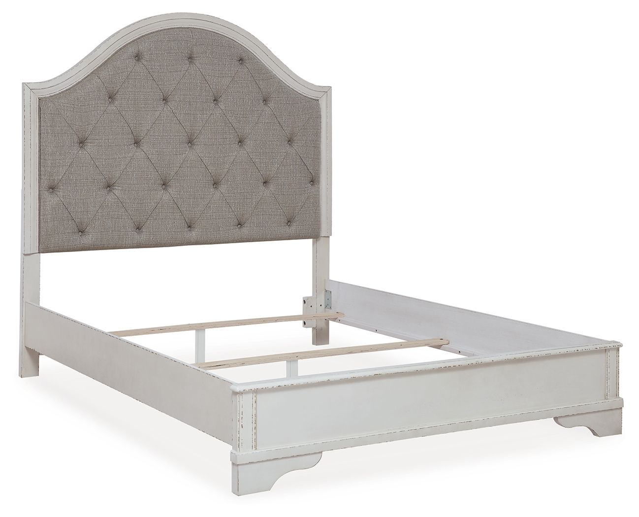 Blendon - Queen Upholstered Panel Bed - Rustic Brown