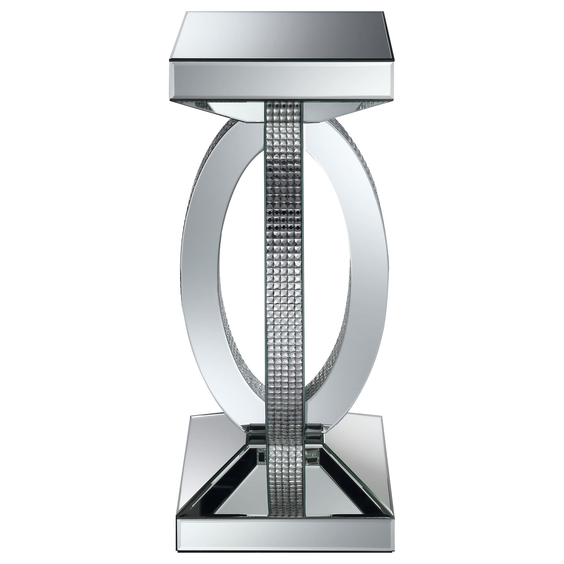 Empire - Square Side End Table - Silver