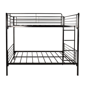 Space Saving Bunk Bed With Metal Frame And Ladder