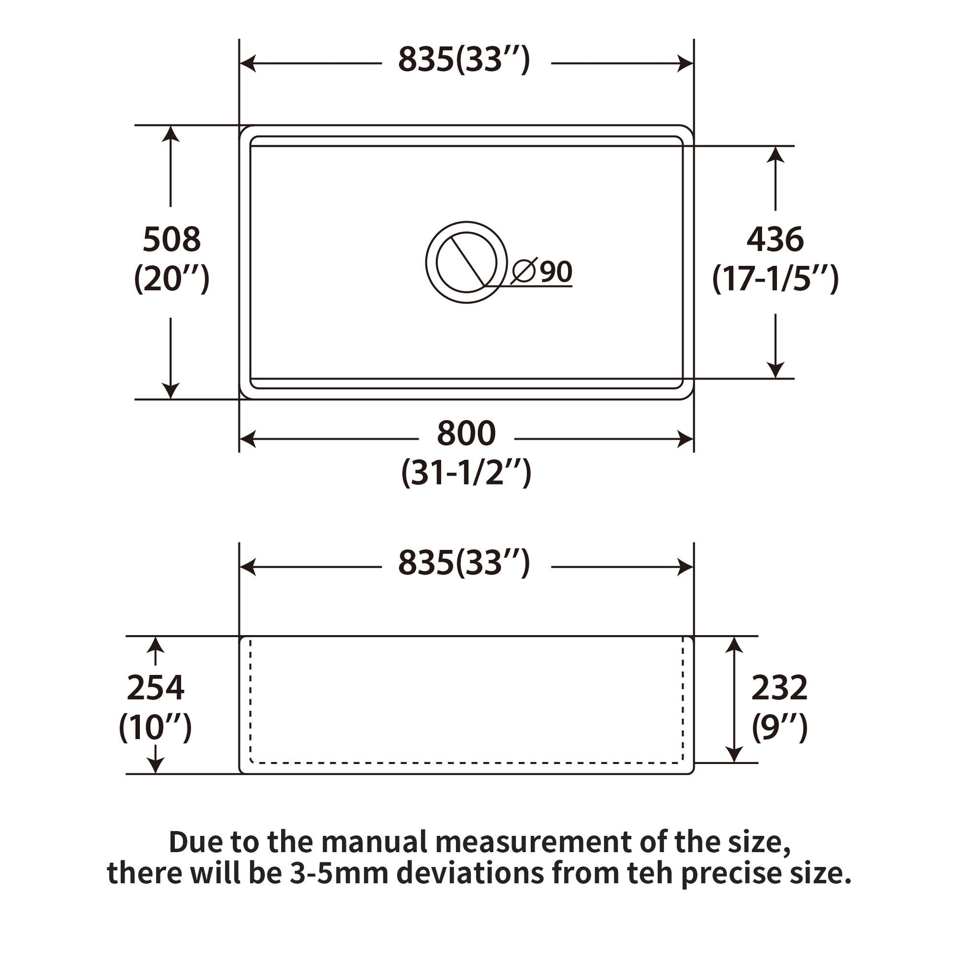 Farmhouse Sink Workstation, Ceramic Single Bowl With Accessories