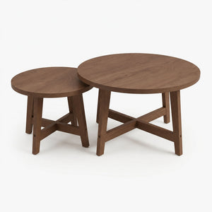 Round Nesting Stackable Tables For Living Room
