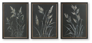 Janisburg - Wall Art Set (Set of 3) - Black / White / Brown