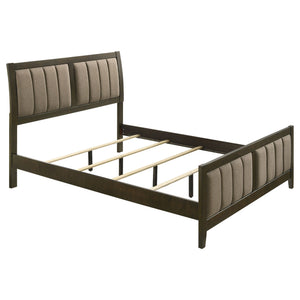 Clement - 4 Piece Queen Bedroom Set With Tufted Headboard - Dark Coffee