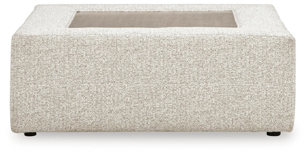 Ashbourne Estate - Oversized Accent Ottoman - Snowstone