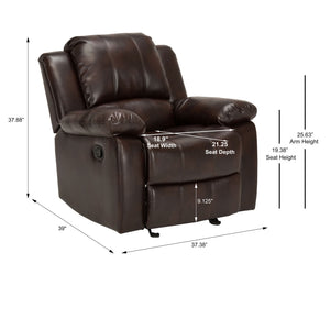 Charlotte - Glider Recliner - Burnished Brown