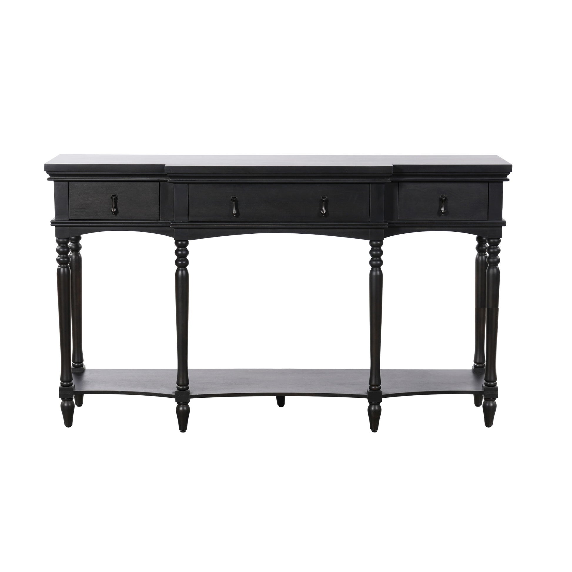 Retro Console Table With 3 Soft Close Drawers