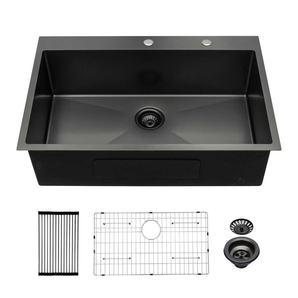 Topmount Kitchen Sink 16 Gauge, Single Bowl