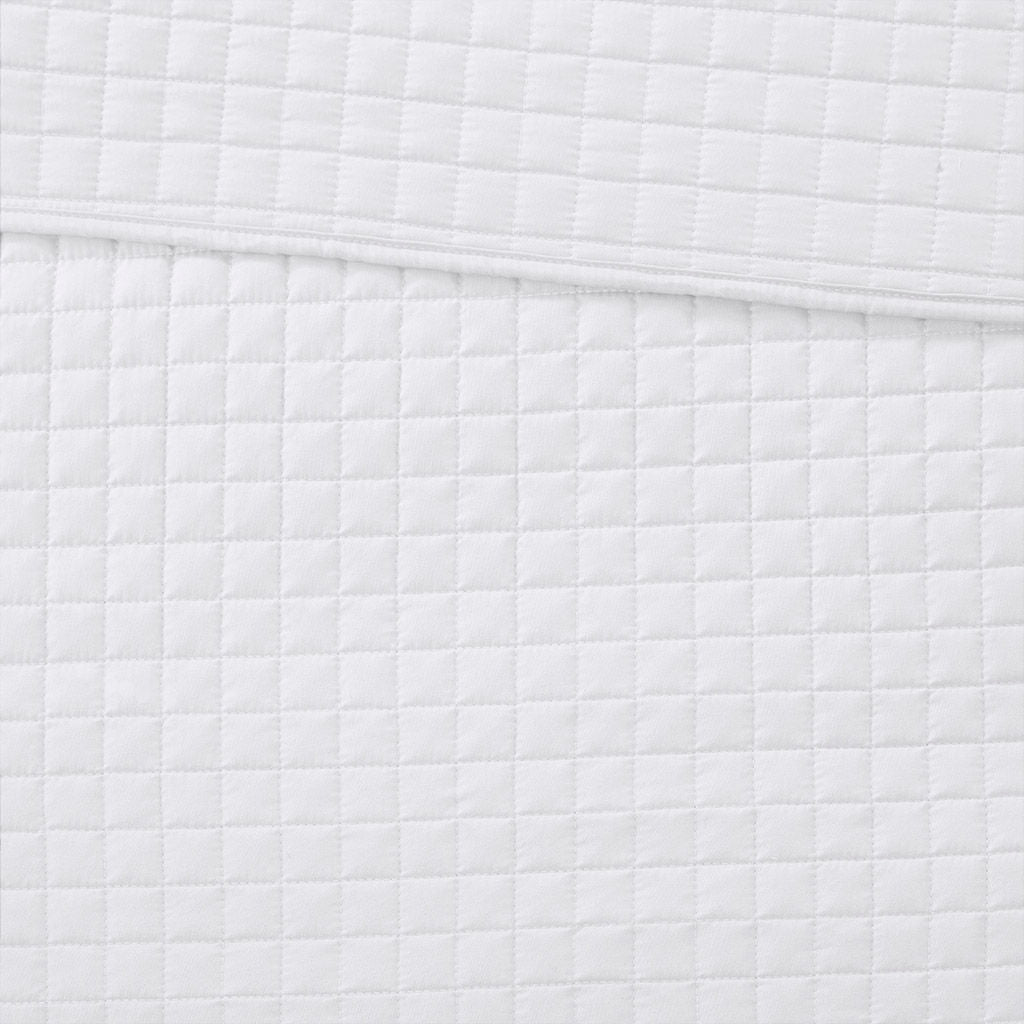 Otto - 3 Piece Reversible Coverlet Set - White