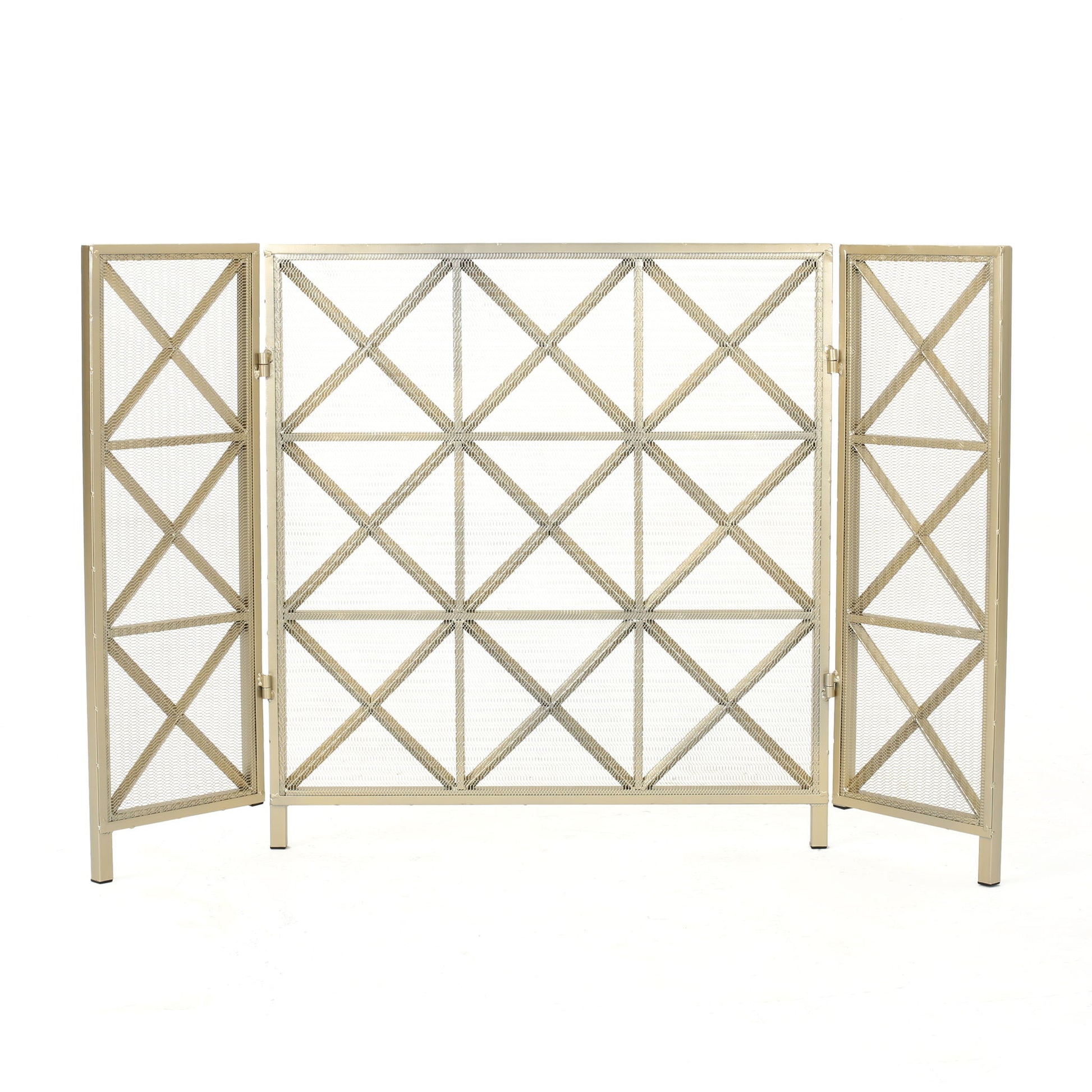 Margaret - 3 Panel Fireplace Screen Iron
