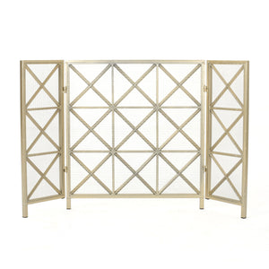 Margaret - 3 Panel Fireplace Screen Iron