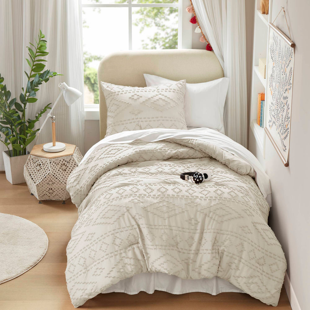 Gigi - King/California King Comforter Mini Set - Beige