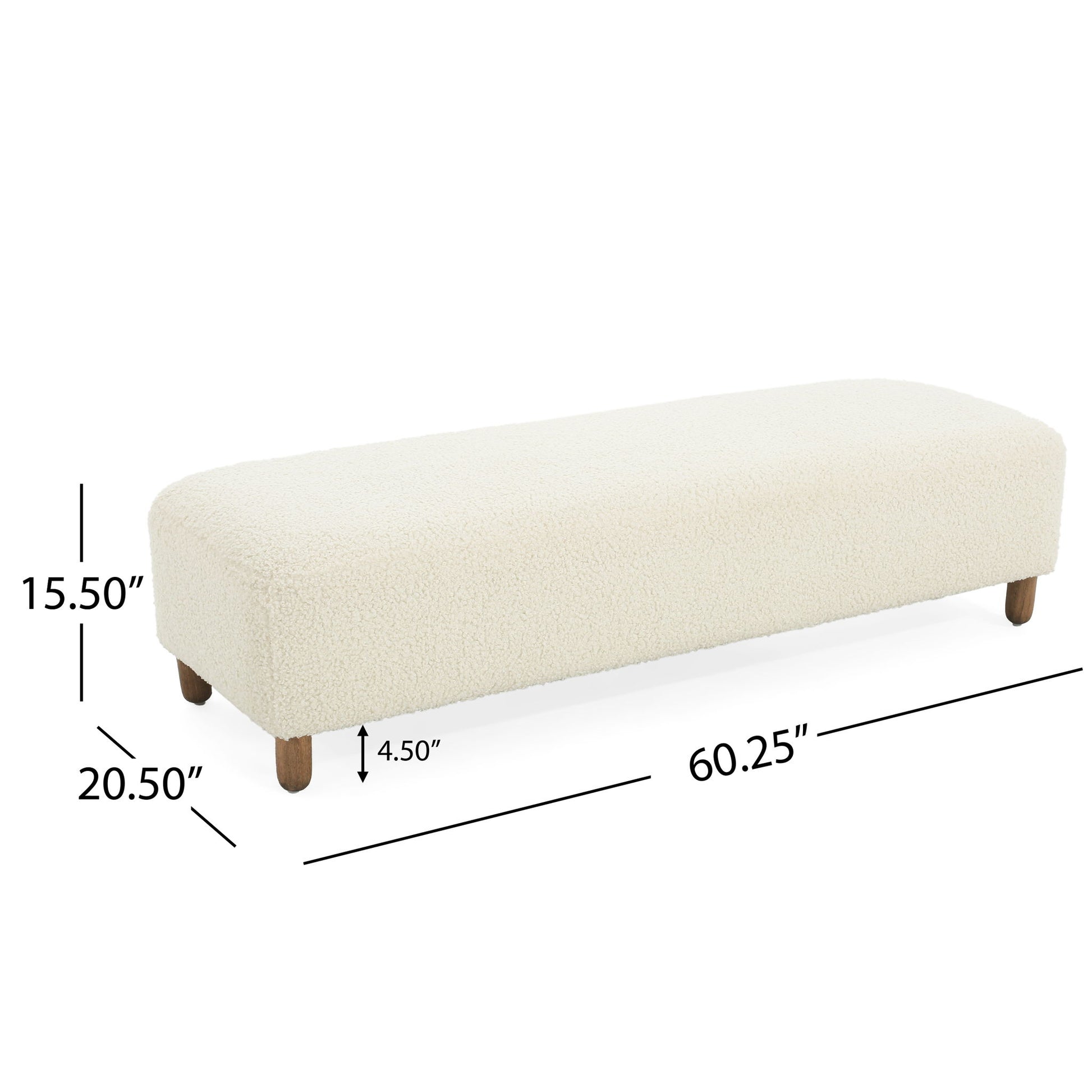 Comfortable Ottoman - White