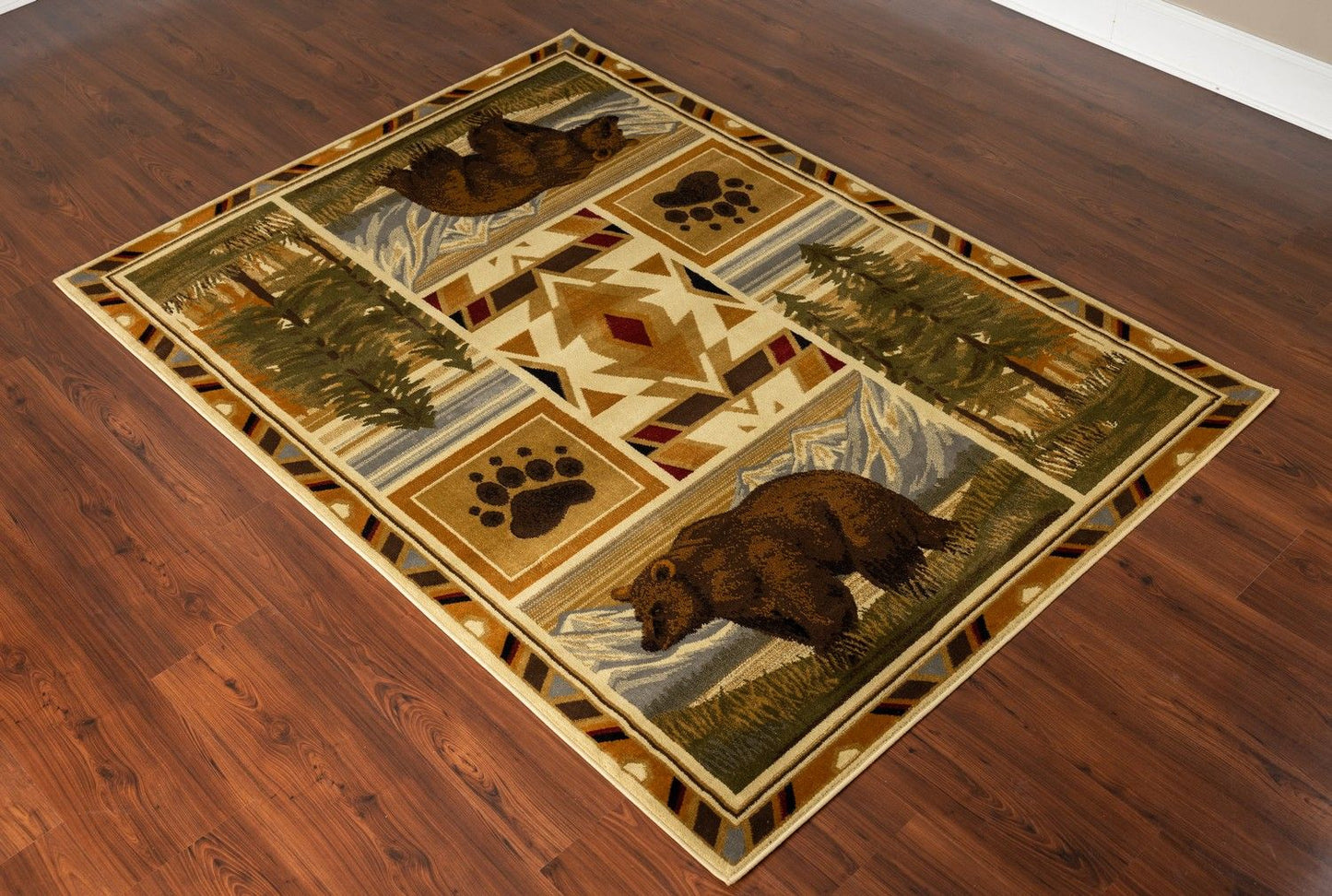 Woodland - GC_RST5301 Multi 5' x 7' Lodge Area Rug