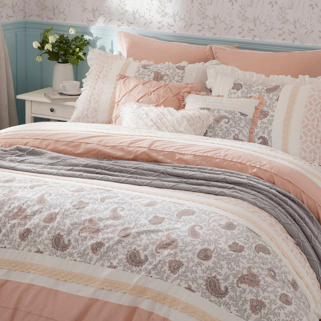 Dawn - California King 9 Piece Comforter Set - Blush