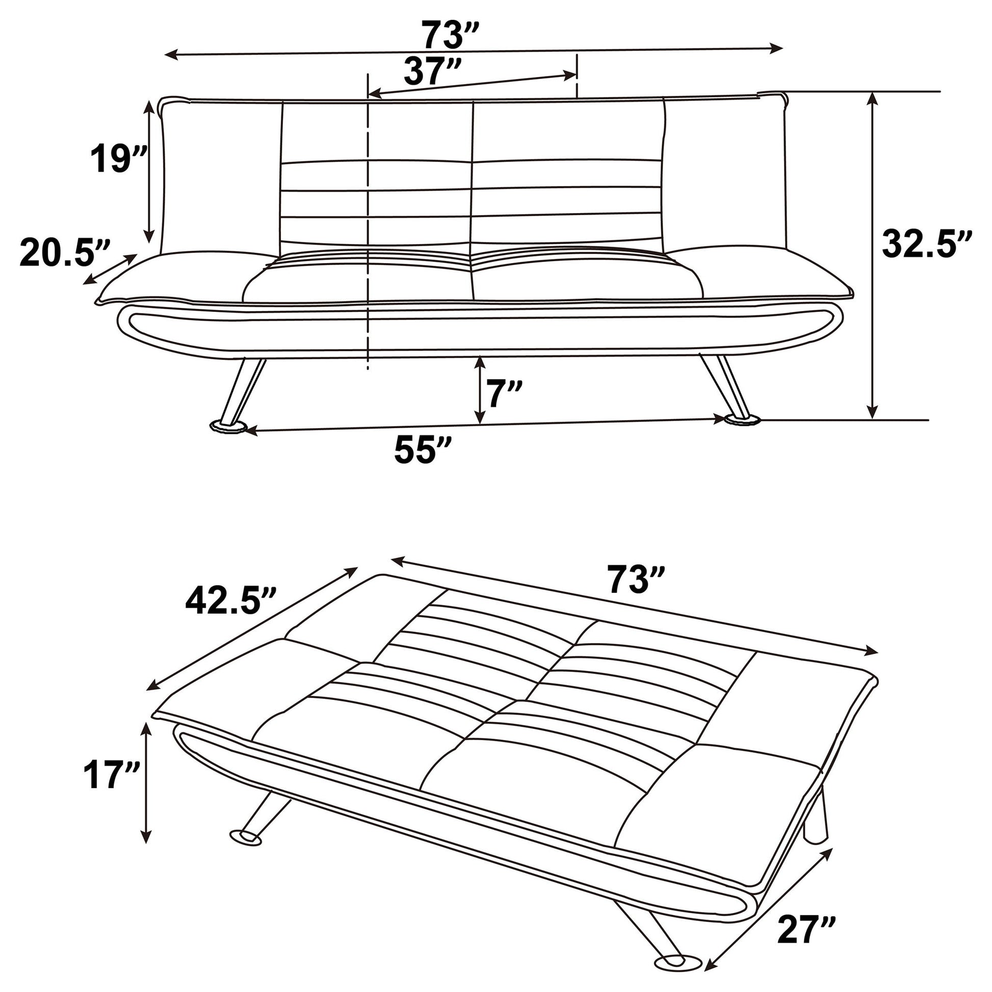Erika - Sofa Bed - Gray