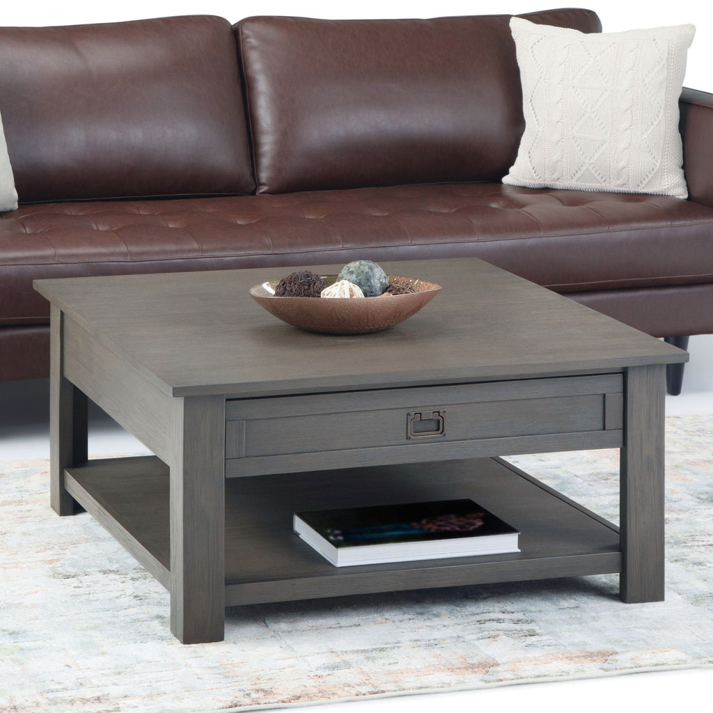 Monroe - Square Coffee Table - Dark Brown