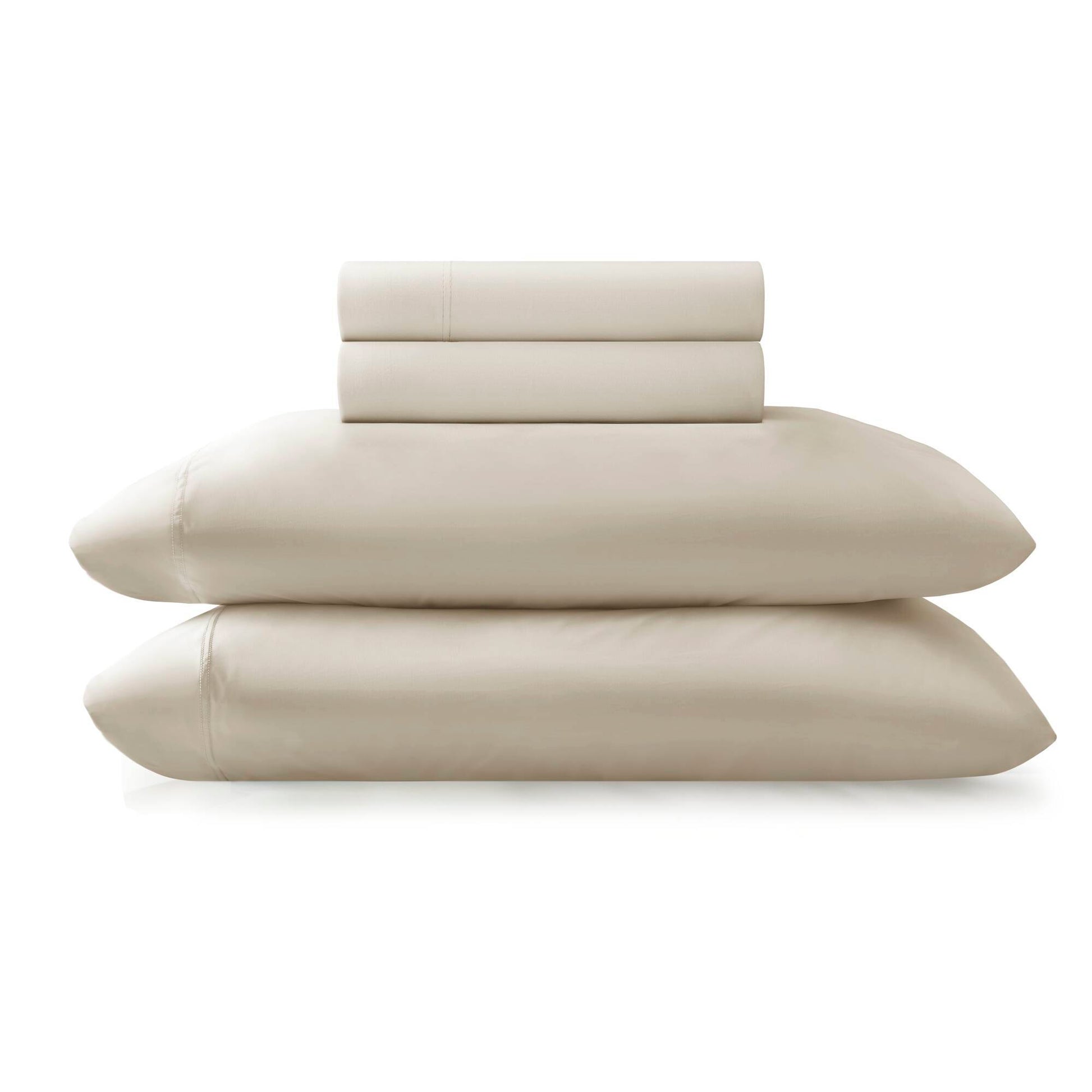 California King Stretch Jersey Sheet Set - Ivory
