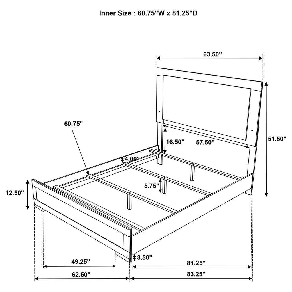 Lincoln - Bedroom Set With LED Lighting