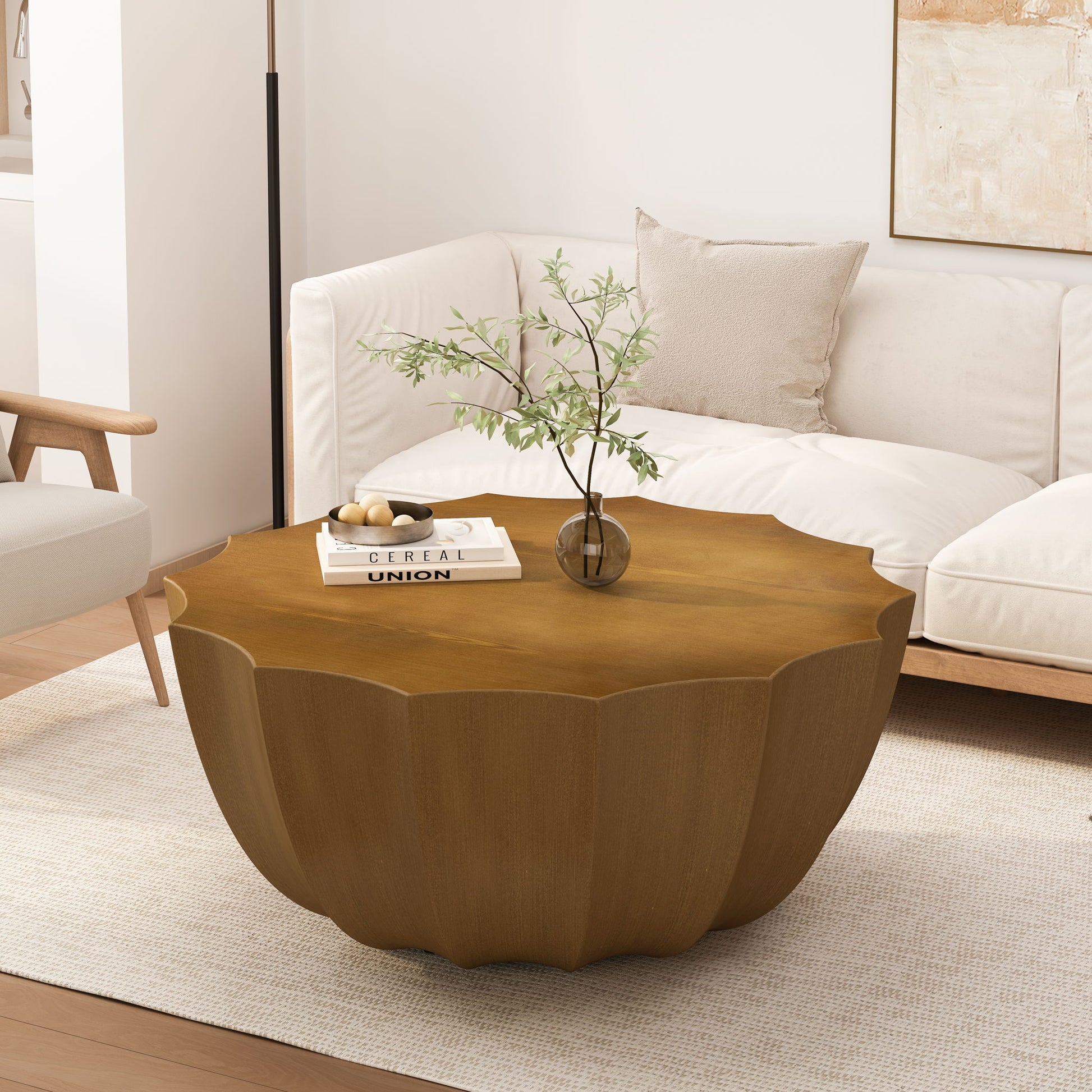 Modern Round Coffee Table For Indoor / Outdoor
