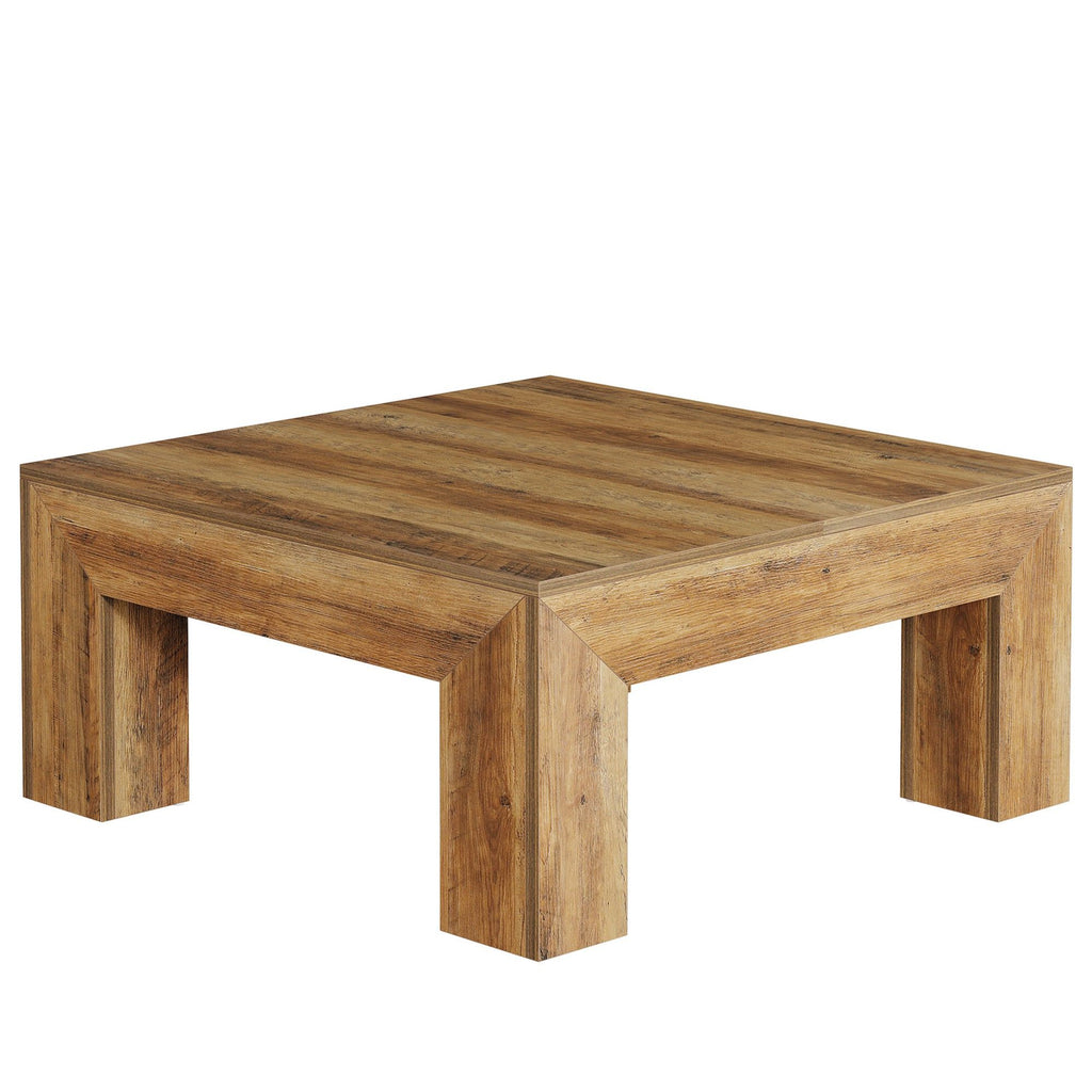 Square Coffee Table - Rustic Brown