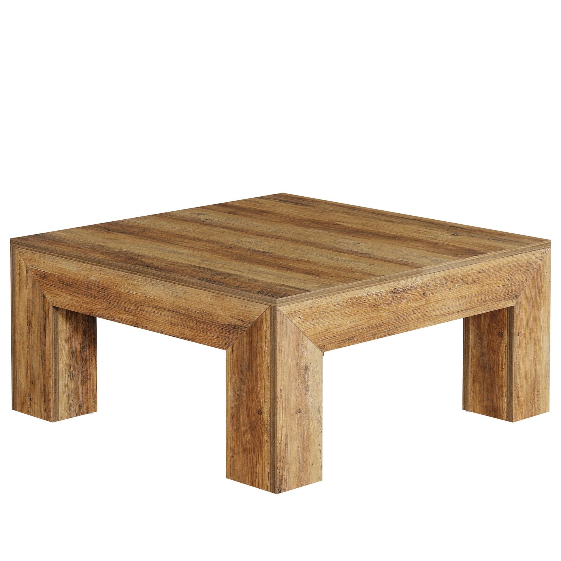 Square Coffee Table - Rustic Brown