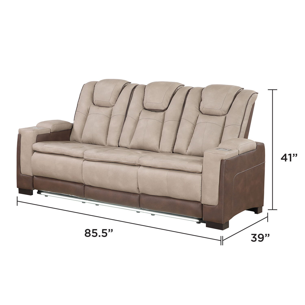 Bruno - Power Reclining Living Room Set With LED Lighting