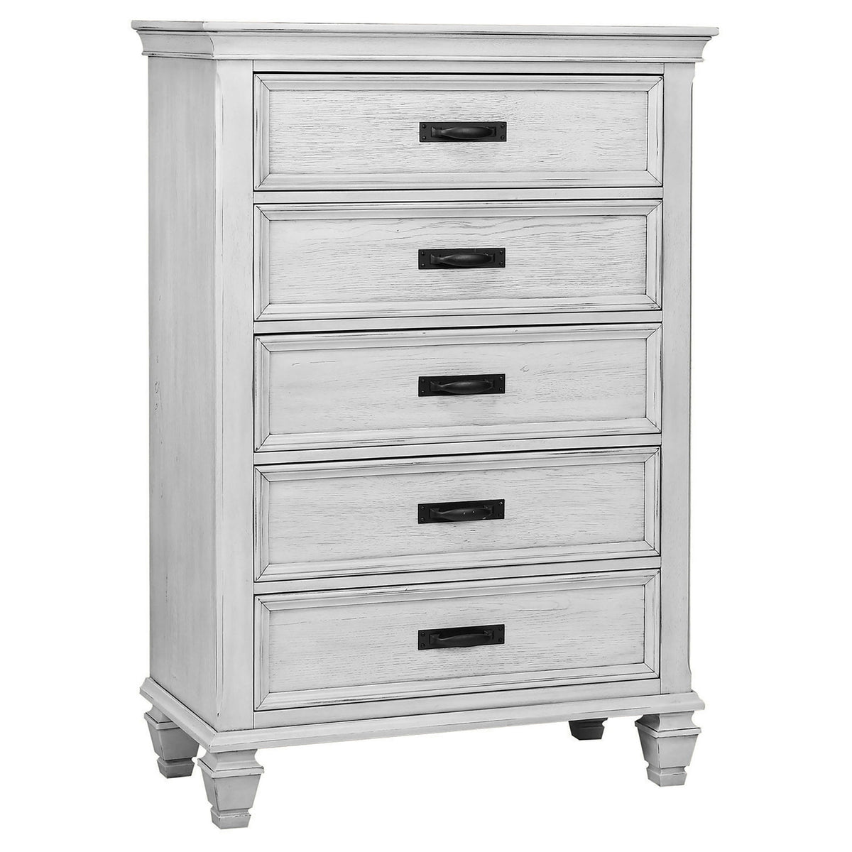 Lockeford - 5 Drawer Chest - White