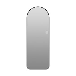 65" X 24" Arched LED Full Length Mirror With Frame, 3 Color Temperatures & Stepless Dimming - Black