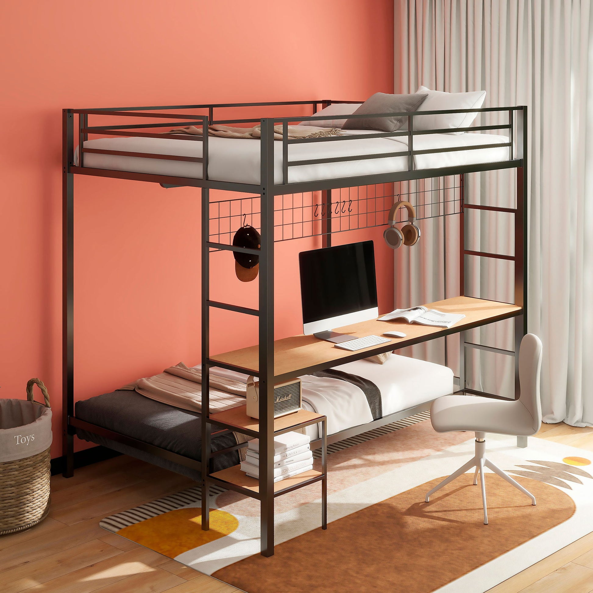 Barham - Workstation Bunk Bed With Integrated Desk